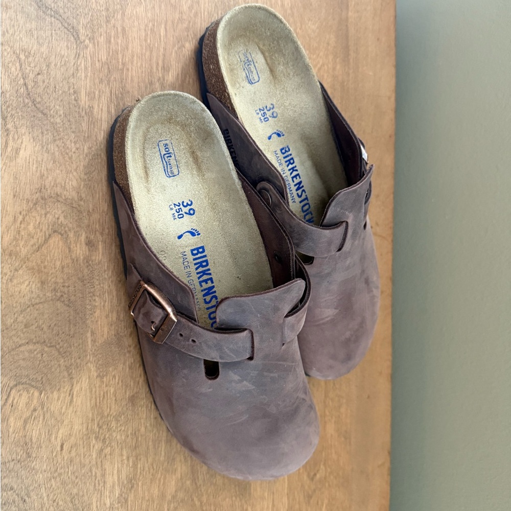 Birkenstock Oil Leather Boston Clog
